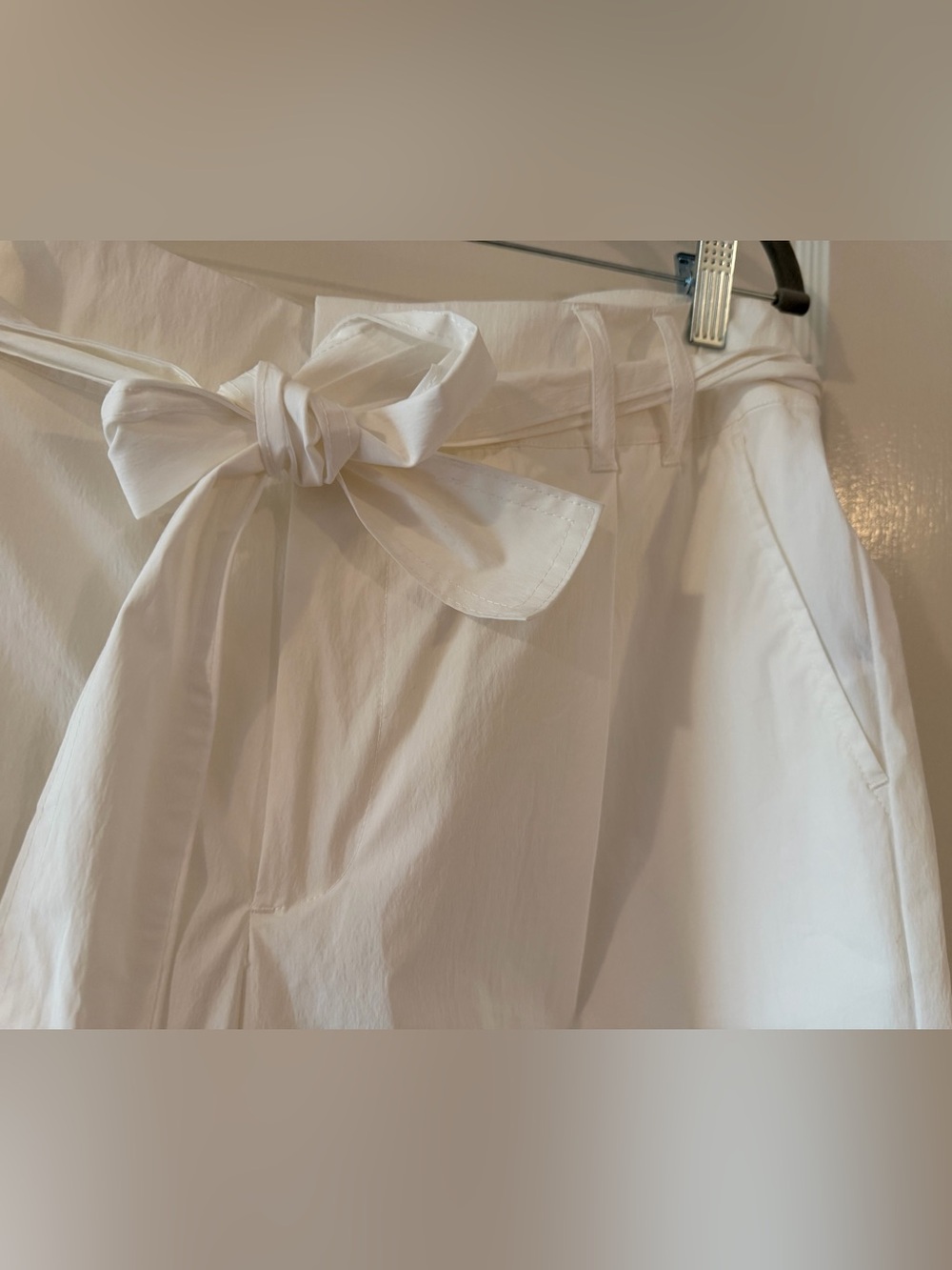 A new day High-Rise White Tie-Waist Women's Pants NWT!